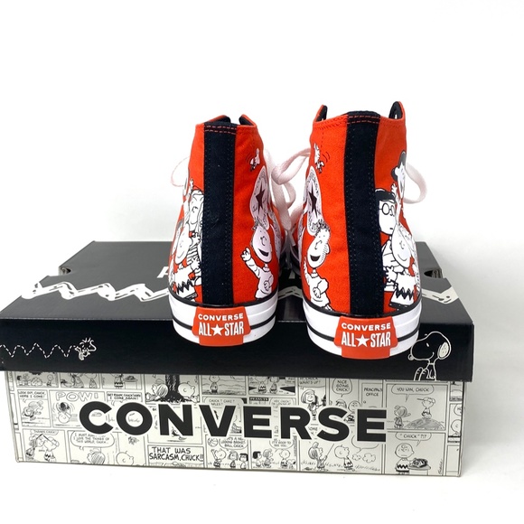 Converse Chuck Taylor All Star Peanuts Snoopy High Red Men’s Size Canvas A02573F - Picture 7 of 10